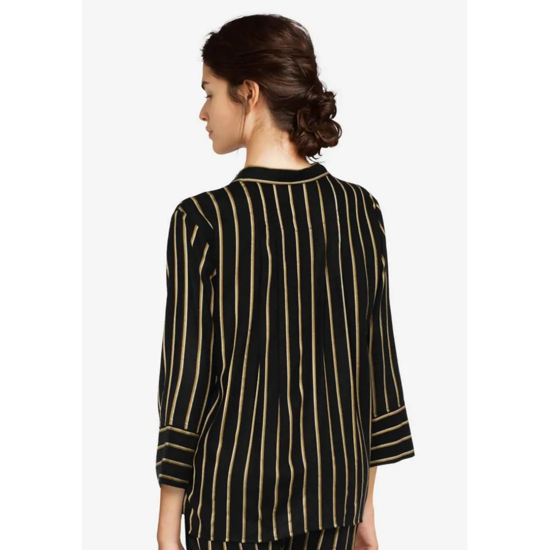 Chemise pyjama Noire Fémilet en viscose