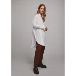 Chemise regular fit manches longues blanc en coton bio