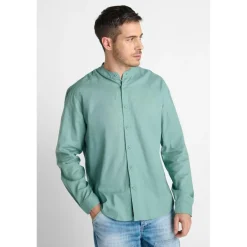 Chemise RELIS vert Theo en coton