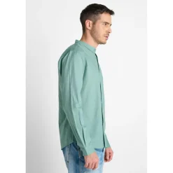 Chemise RELIS vert Theo en coton