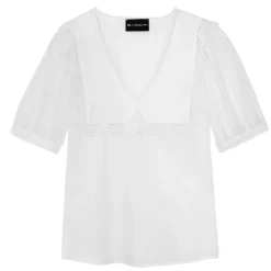 Chemisier col marin maxi réédition Bérénice blanc