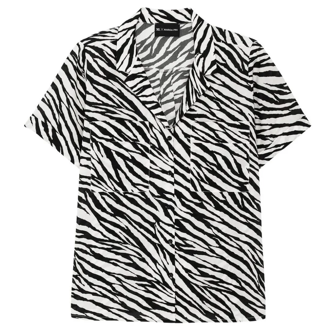 Chemisier MC à imprimé réédition Lola multicolore en viscose