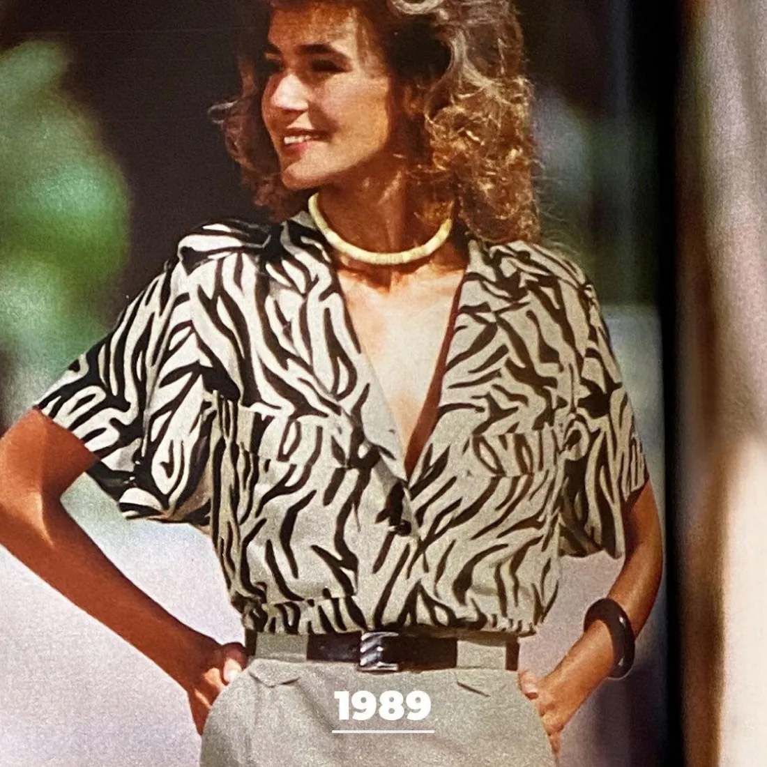 Chemisier MC à imprimé réédition Lola multicolore en viscose