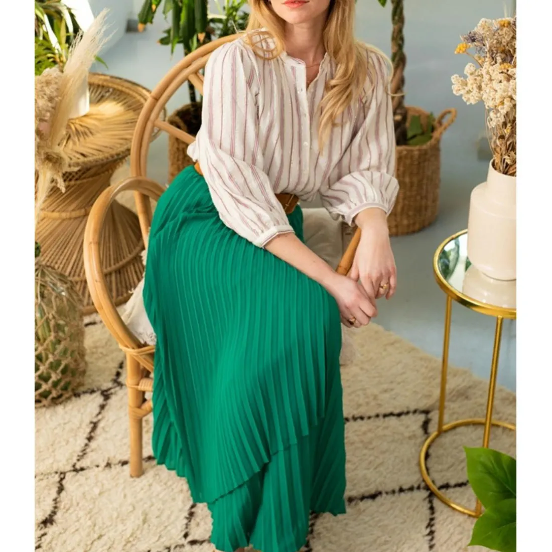Chemisier NANDA écru en viscose