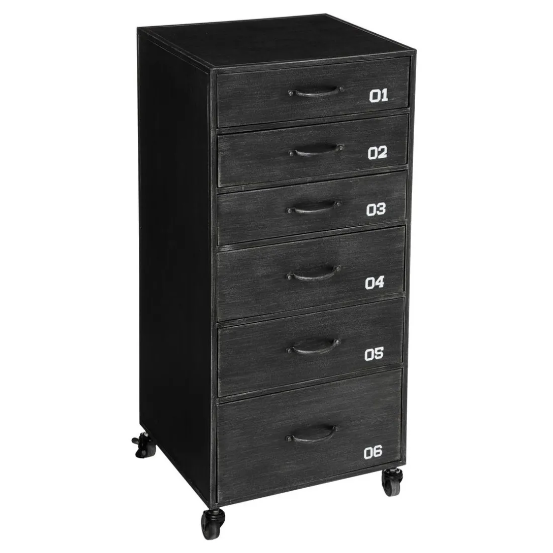 Chiffonnier 6 Tiroirs Sevin Gris