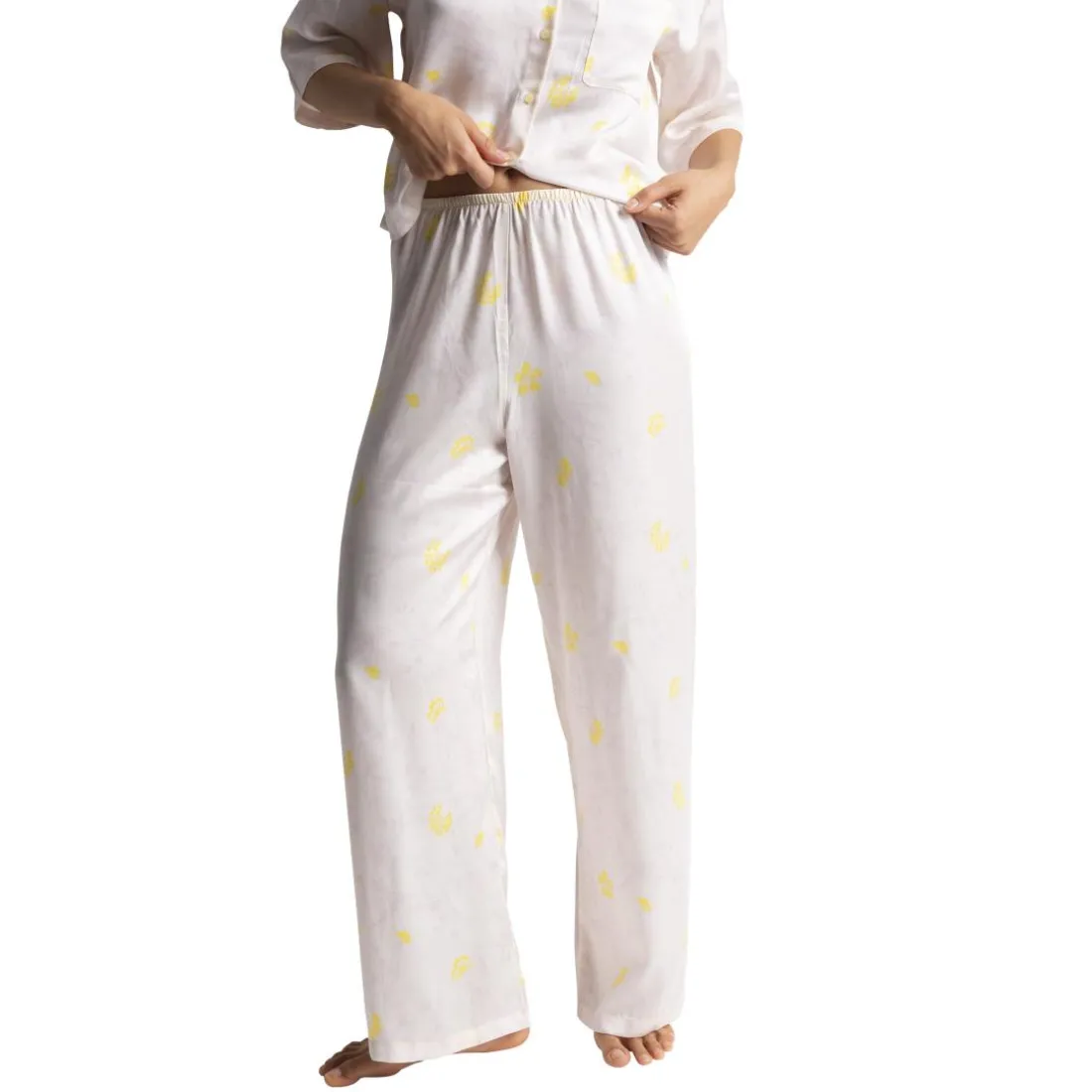 Chloé - bas de pyjama long blanc