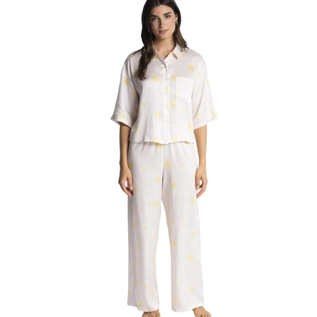 Chloé - bas de pyjama long blanc