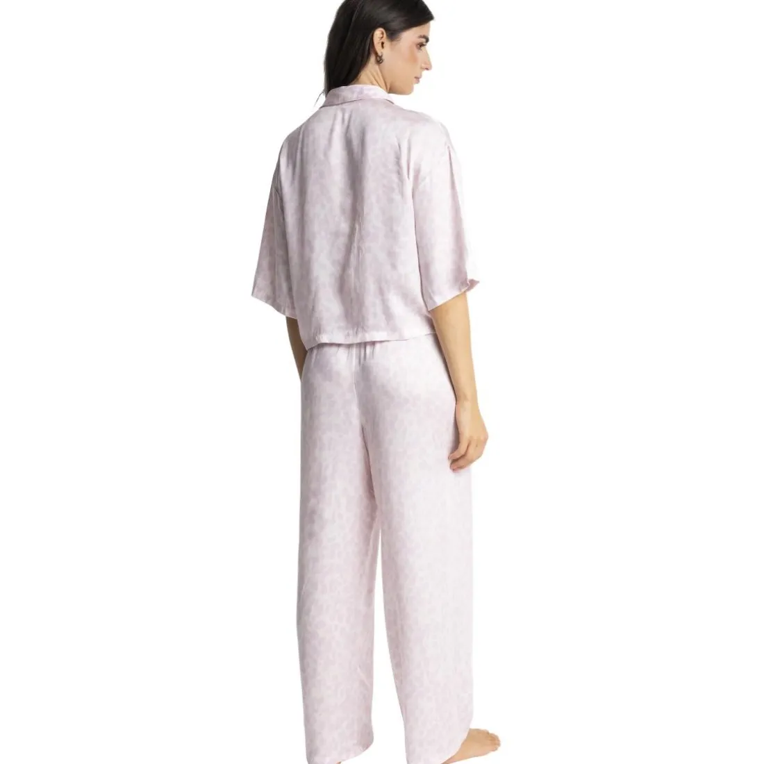 Chloé - bas de pyjama long imprimé blanc