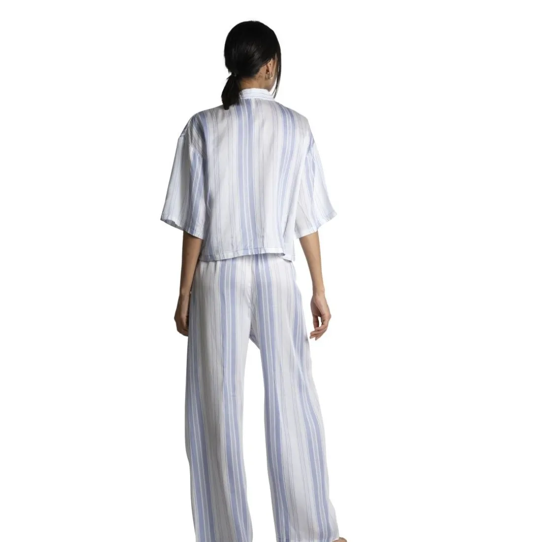 Chloé - Haut de pyjama manches courtes multicolore blanc