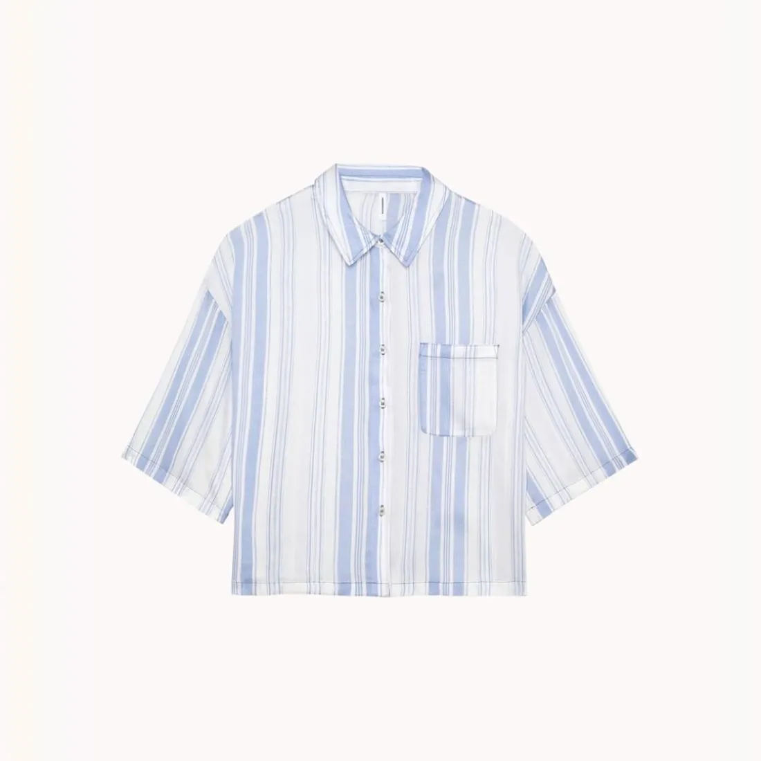 Chloé - Haut de pyjama manches courtes multicolore blanc