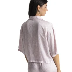 Chloé - Haut de pyjama manches trois quart rose
