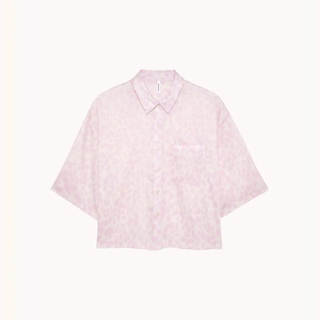 Chloé - Haut de pyjama manches trois quart rose