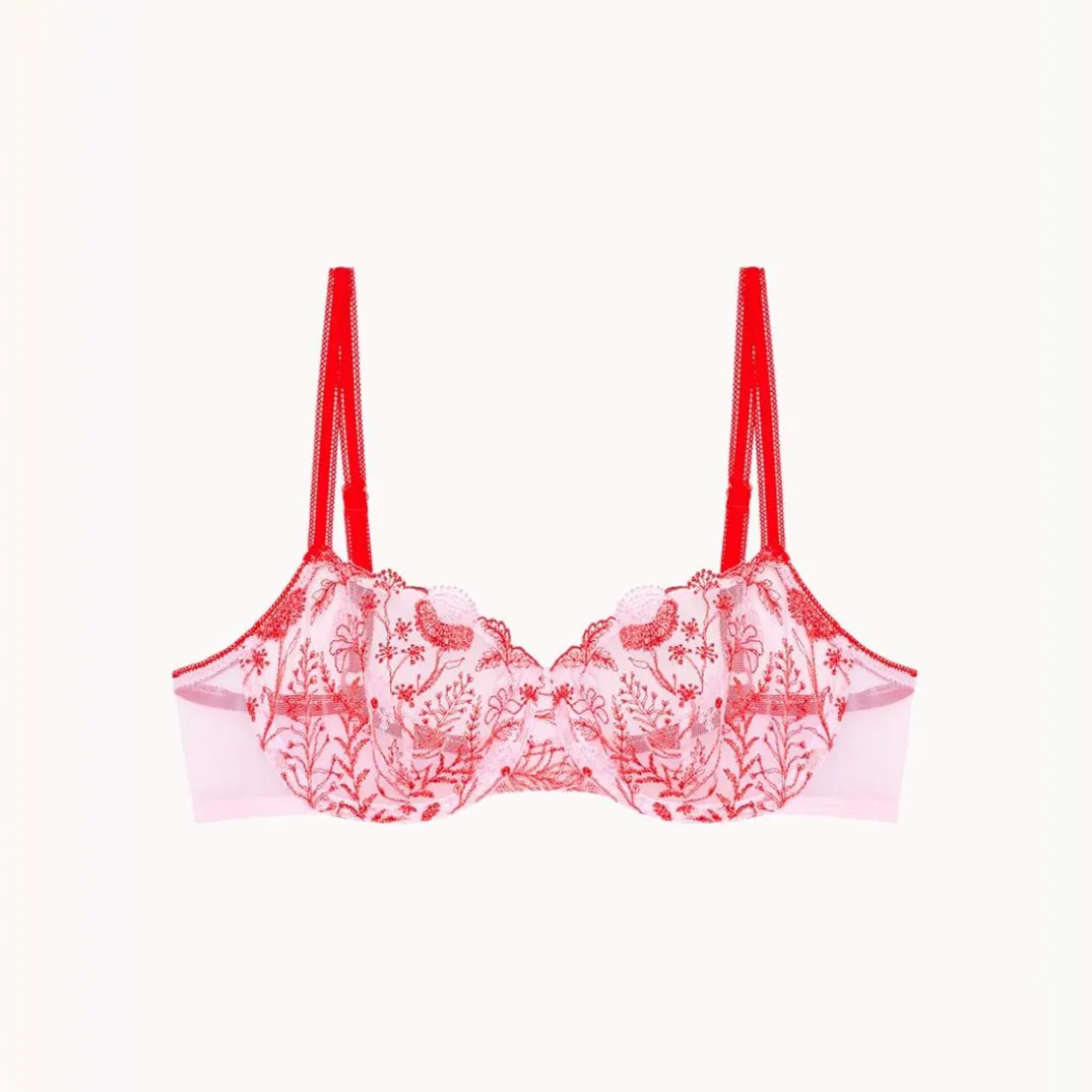 Chloé - Soutien-gorge corbeille rouge