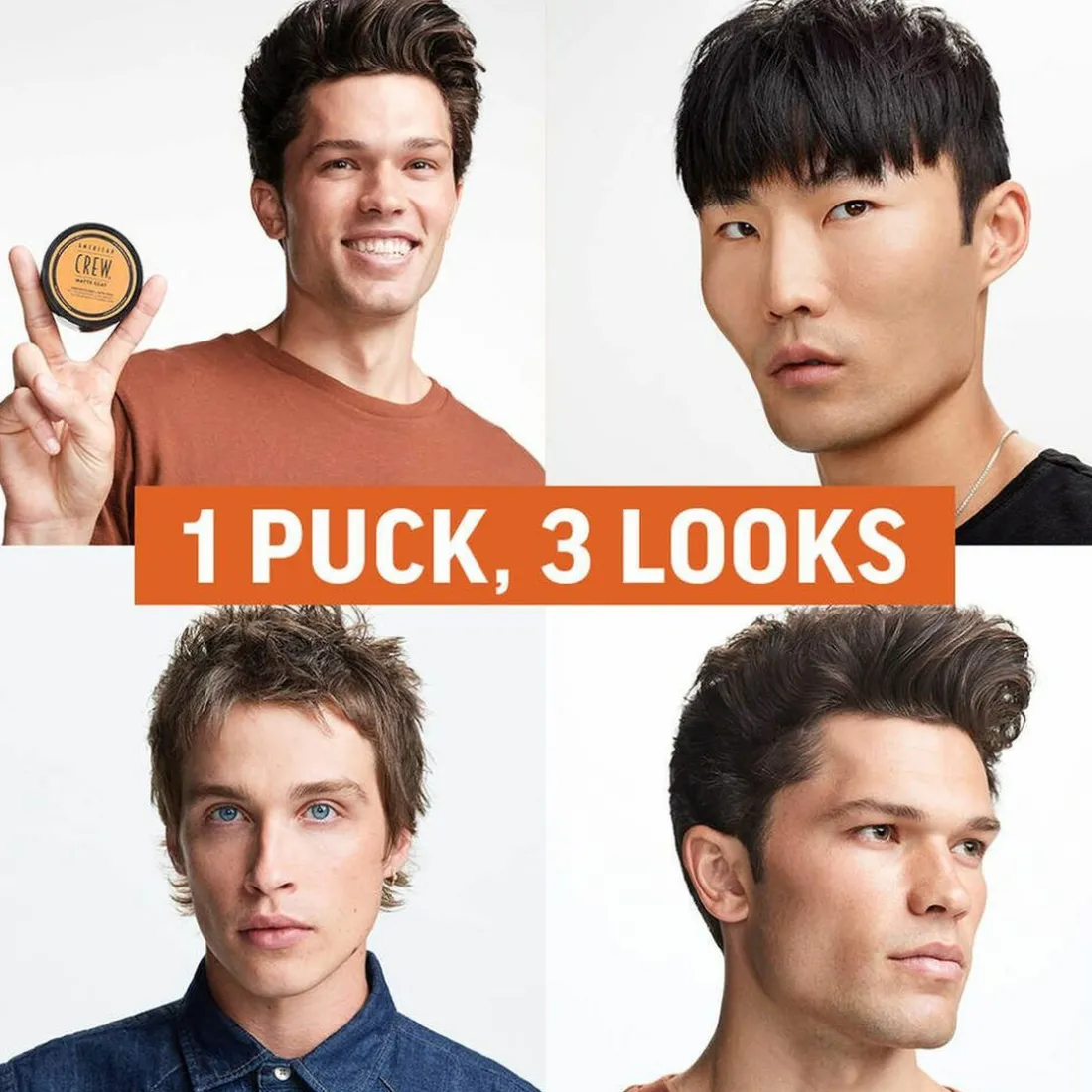 Cire Cheveux pour Homme Fixation Moyenne à Forte & Fini Mat et Soyeux