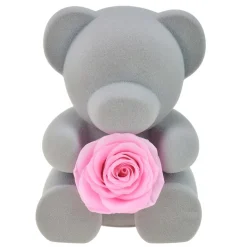 Coffret à bijoux ourson et rose éternelle rose - So charm