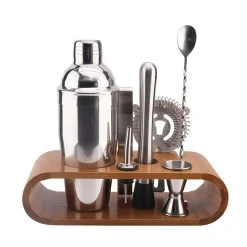 Coffret A Cocktail Support Bambou 0