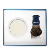 Coffret Blaireau, Bol et Savon - Bleu Ardoise-Plisson