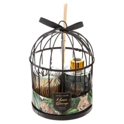 Coffret Cage Et Diffuseur Et Bougie Lola Vert