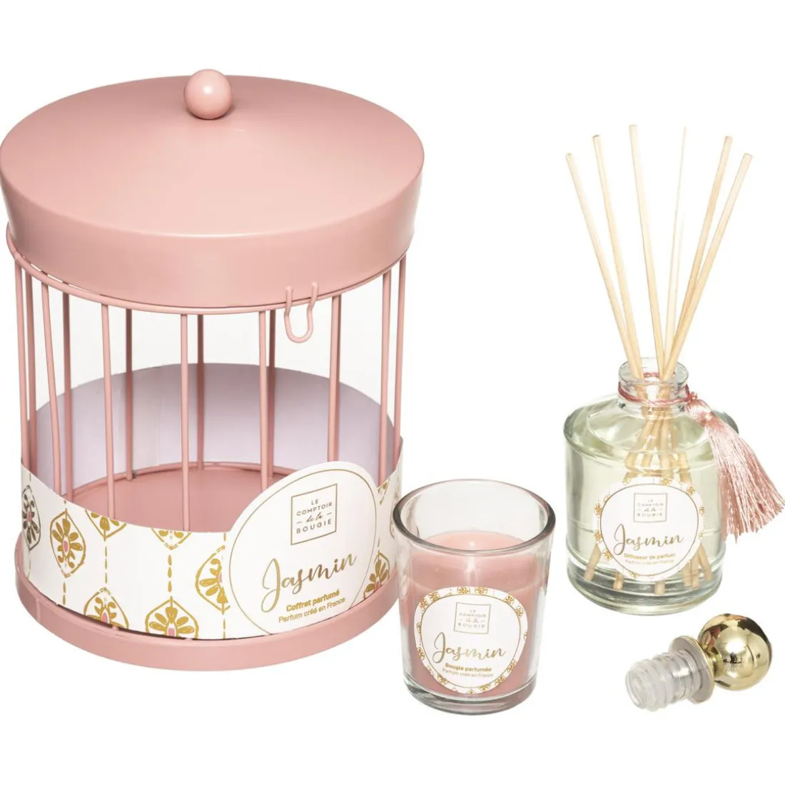 Coffret Cage Manège Folkvoir Rose