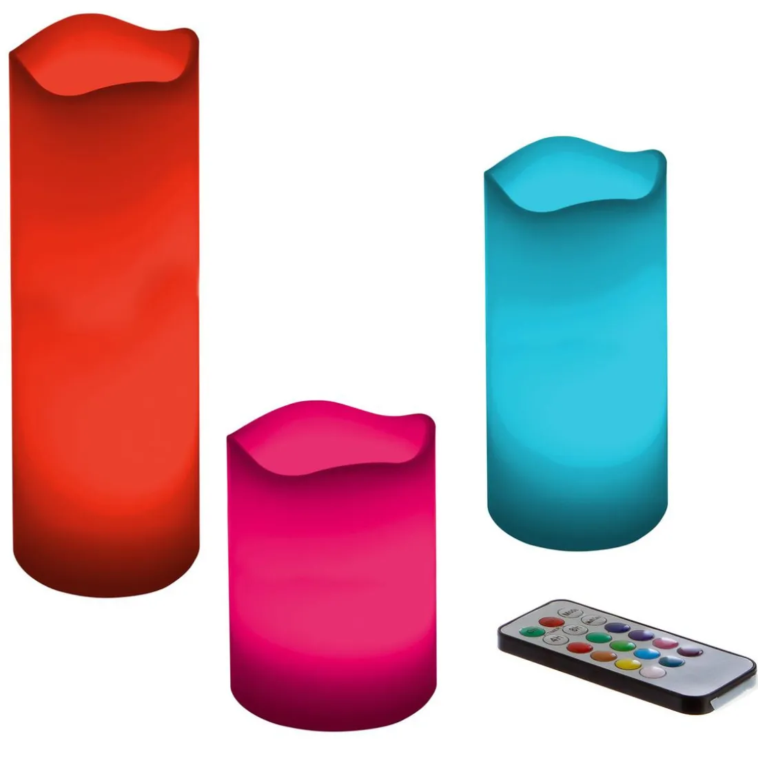 Coffret de 3 bougies LED