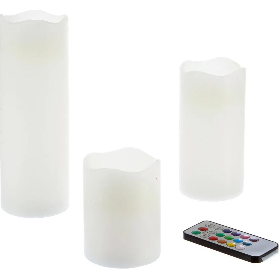 Coffret de 3 bougies LED