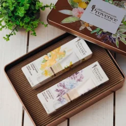 Coffret Ecrin Crèmes Mains Naturelle Duo Léger - Verveine & Citron Et Lavande & Angélique