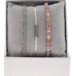 Coffret Les Interchangeables A48536 - Strass Box Mini Plaque Ligne Ornements Palladium / Cristal Les Interchangeables