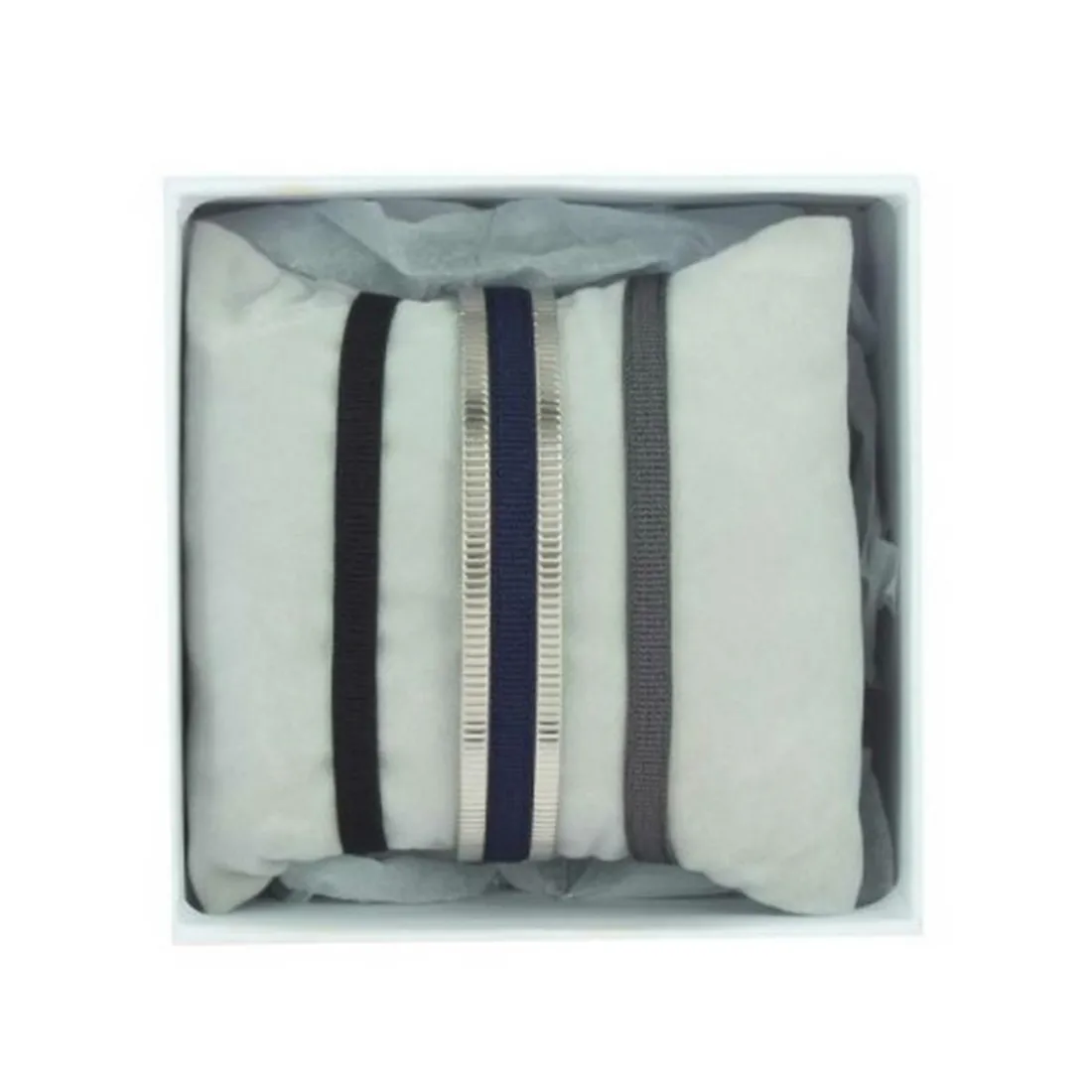 Coffret Les Interchangeables A55237 - JONC RUBAN STRIE.JM Noir Palladium Les Interchangeables