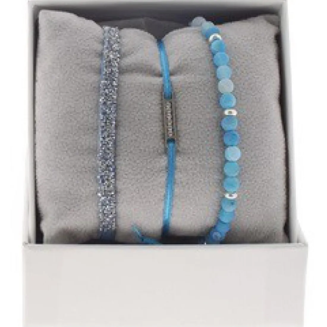 Coffret Les Interchangeables A48546 - Strass Box Mini Plaque Ligne Ornements Palladium / Cristal Les Interchangeables