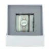 Coffret Les InterchangeablesA56937 - Montre Ruban Bracelet Crème Boîtier Argenté Palladium Les Interchangeables