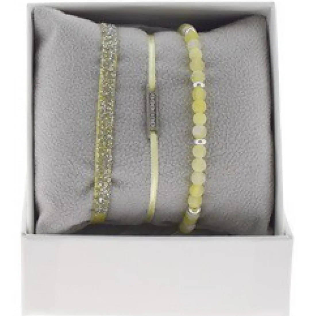 Coffret Les Interchangeables A48540 - Strass Box Mini Plaque Ligne Ornements Palladium / Cristal Les Interchangeables