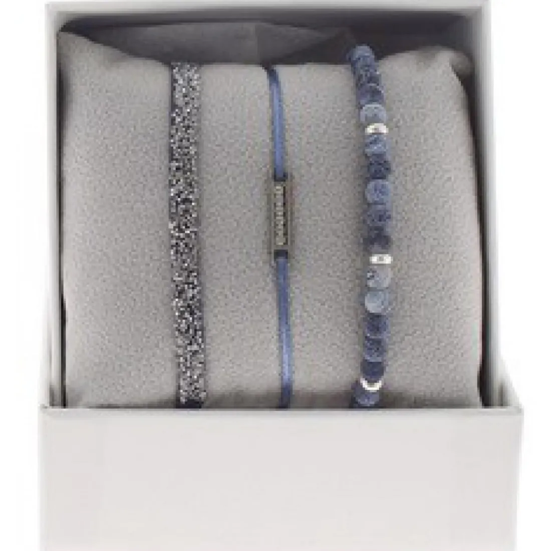 Coffret Les Interchangeables A48544 - Strass Box Mini Plaque Ligne Ornements Palladium / Cristal Les Interchangeables