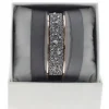 Coffret Les Interchangeables A48640 - Jonc Ruban 12 mm Medley Ornements Or Rose / Cristal Les Interchangeables