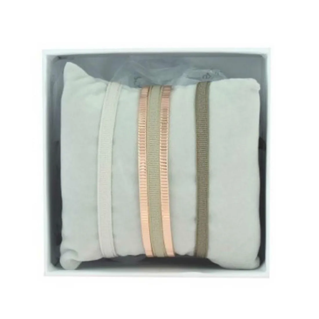 Coffret Les Interchangeables A55238 - JONC RUBAN STRIE.JM Beige Doré Rose Les Interchangeables