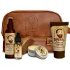 Coffret Soin volumisant de la Barbe - Trousse + Shampooing + Lotion + Huile + Cire + Peigne