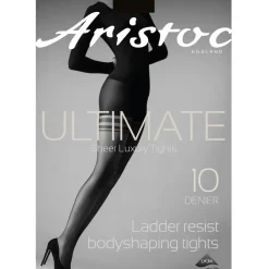 Collant amincissant 10D noir en nylon