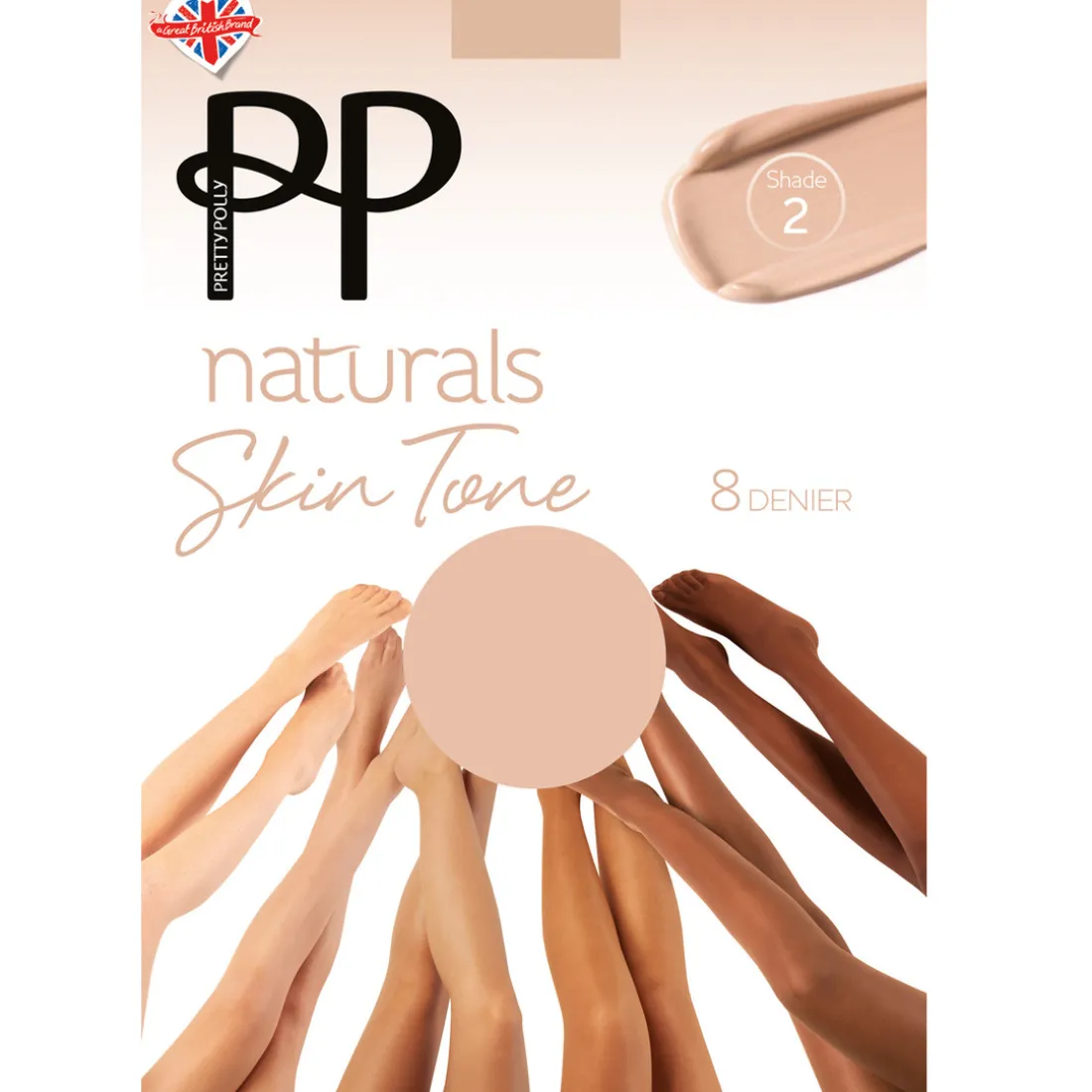 Collant 8D beige clair en nylon