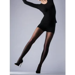 Collant doux 15D noir en nylon