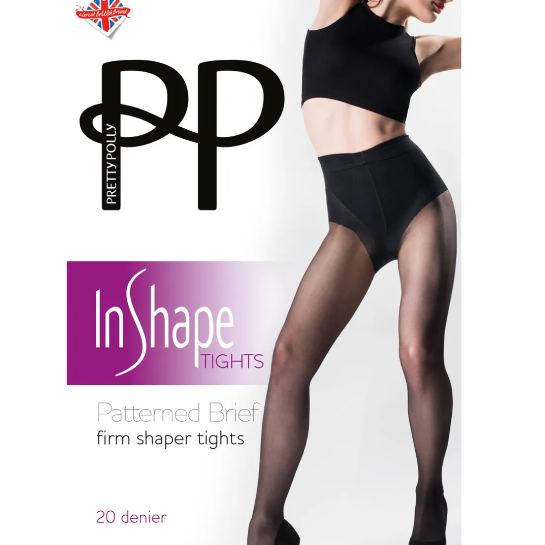 Collant effet culotte gainante nude en nylon