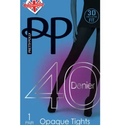 Collant opaque 40D noir en nylon