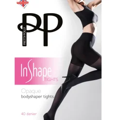 Collant opaque gainant noir 40D en nylon