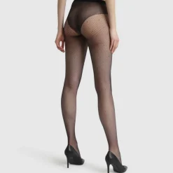 Collant resille plumetis noir - So Sexy Dim