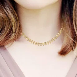 Collier femme - B2881-DORE - Angèle M