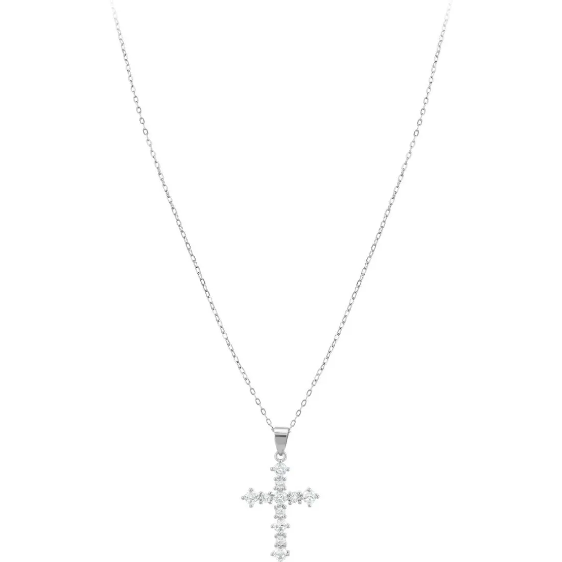 Collier Femme So Charm - B4202-ARGENT - Collier Croix Argenté