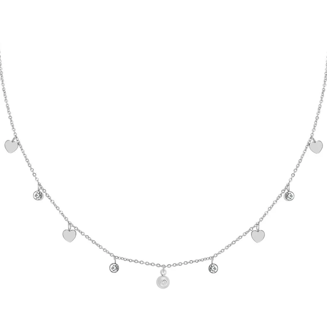 Collier Femme So Charm - BD3117-ARGENT-DIAMANT - Collier Mode Argenté