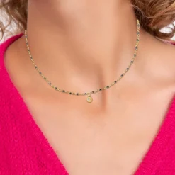 Collier Femme So Charm - BD2394-NOIR-DIAMANT - Collier Mode Doré