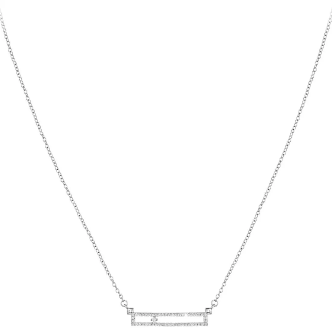 Collier Femme So Charm - BD3305-ARGENT-DIAMANT - Collier Mode Argenté