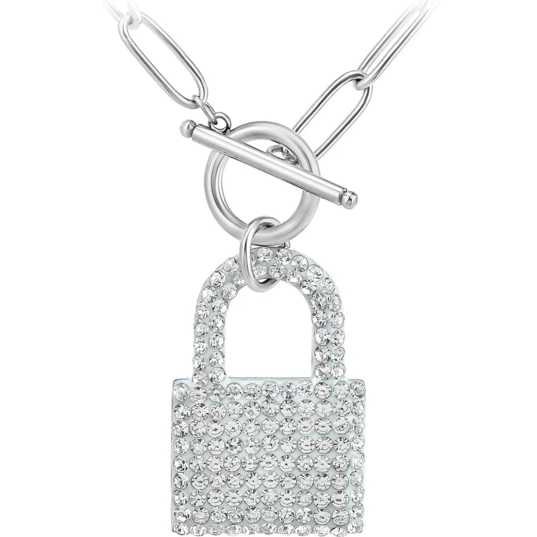 Collier Femme So Charm - B3139-ARGENT - Collier Cadenas Argenté