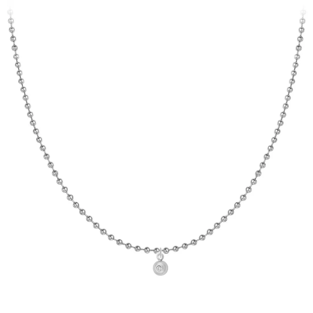 Collier Femme So Charm - BD2385-ARGENT-DIAMANT - Collier Mode Argenté