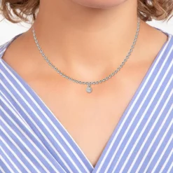 Collier Femme So Charm - BD2385-ARGENT-DIAMANT - Collier Mode Argenté